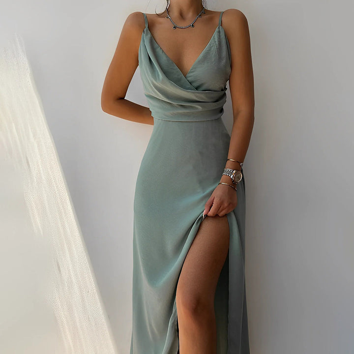 Seraphina Maxikleid für Frauen | Elegante Silhouette in luxuriösem Stoff für Hochzeit & formelle Anlässe