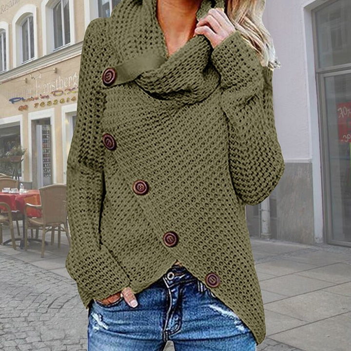 Clara | Moderner, Symmetrischer Rollkragenpullover Mit Klasse Details