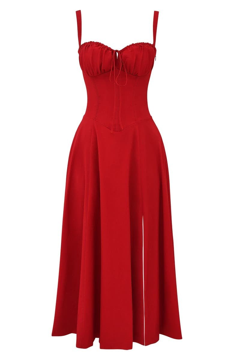 Flora Florales langes Kleid mit Korsett für Frauen | Eleganz & Bohemian Charme