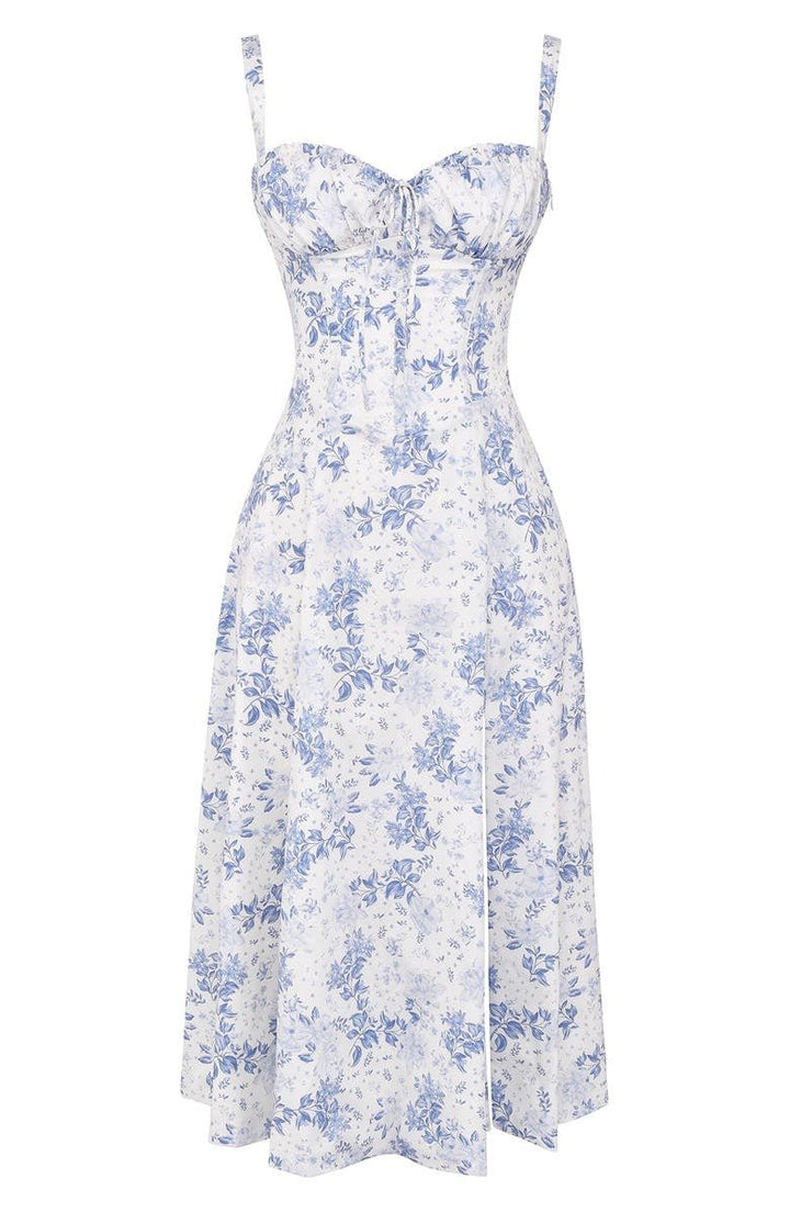 Blumenkleid mit Korsett | Lässige Eleganz & sommerlicher Charme