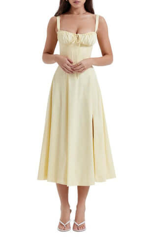 Blumenkleid mit Korsett | Lässige Eleganz & sommerlicher Charme