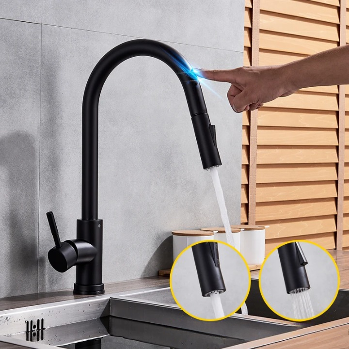 Küchenarmatur mit Touch-Sensor | Modernes Design mit Auslauf