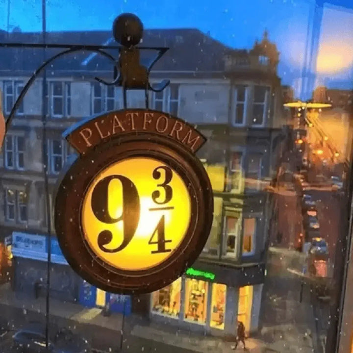 LumosWall LED-Wandlampe | Magisches Design Inspiriert Platform 9¾ & Fernbedienung