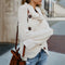 Clara | Moderner, Symmetrischer Rollkragenpullover Mit Klasse Details