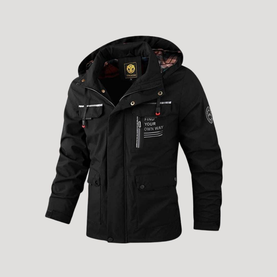 Gefütterte Herren Winterjacke mit Kapuze | Langlebige und warme Herrenjacke