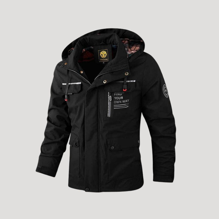 Gefütterte Herren Winterjacke mit Kapuze | Langlebige und warme Herrenjacke