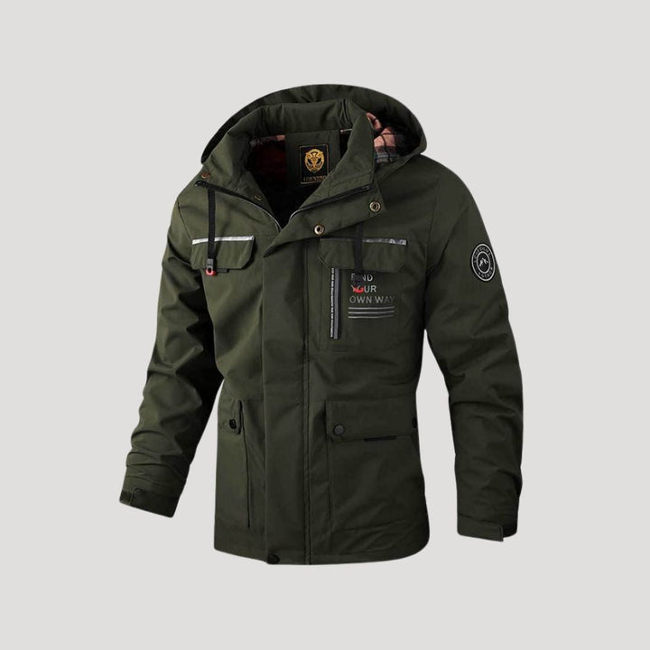 Gefütterte Herren Winterjacke mit Kapuze | Langlebige und warme Herrenjacke