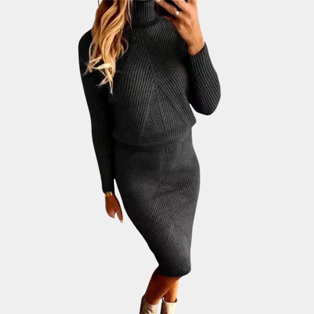 Hortense | Schickes und warmes Midikleid für Frauen