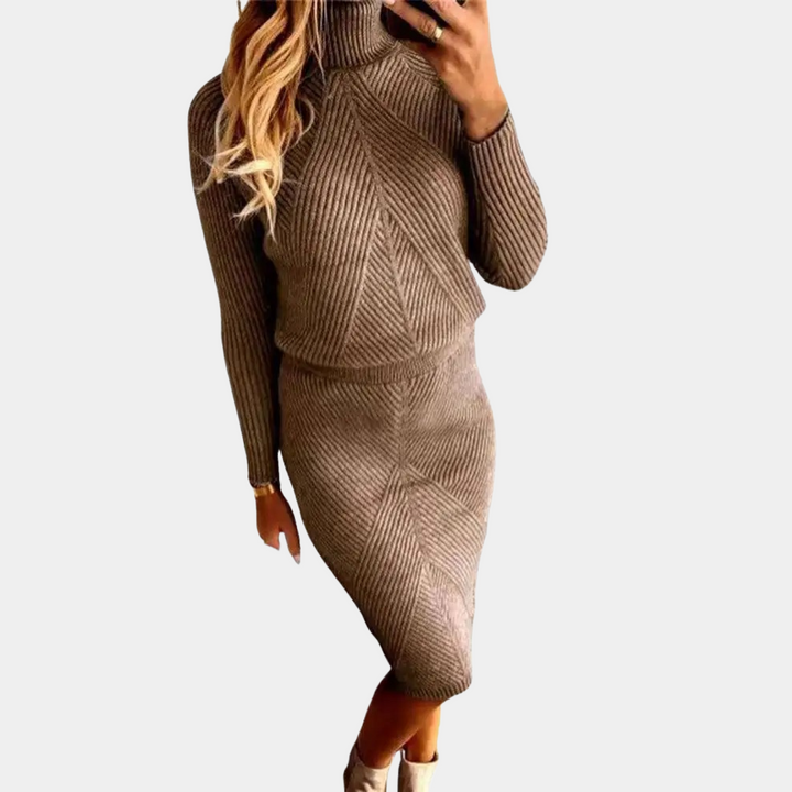 Hortense | Schickes und warmes Midikleid für Frauen