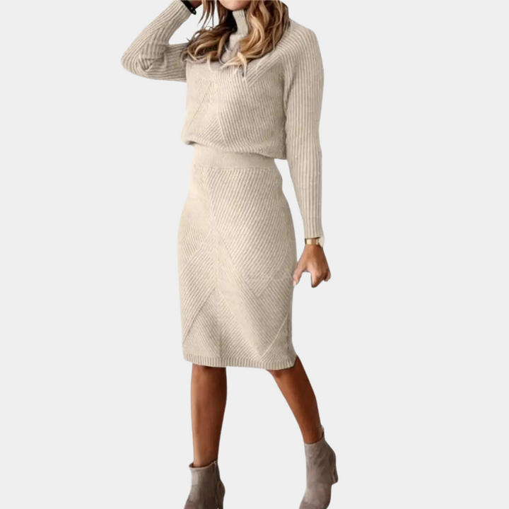 Hortense | Schickes und warmes Midikleid für Frauen