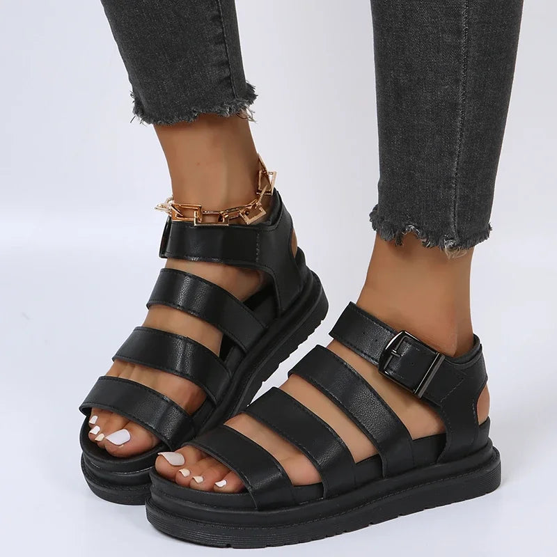 Sandalias de mujer con hebilla ajustable | Diseño elegante y cómodo
