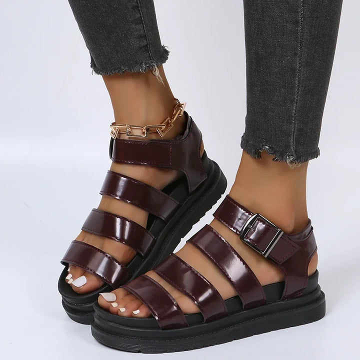 Sandalias de mujer con hebilla ajustable | Diseño elegante y cómodo