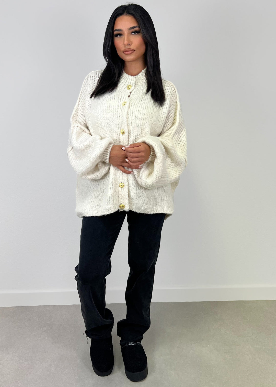 Oversize Strickjacke