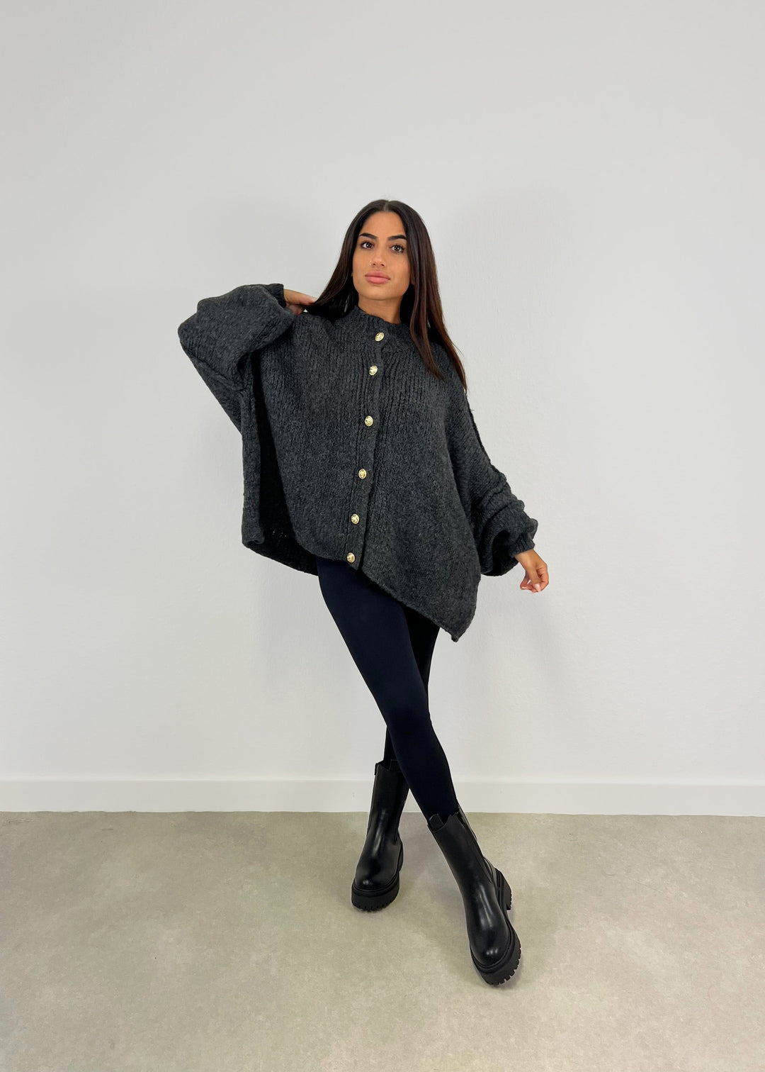 Oversize Strickjacke