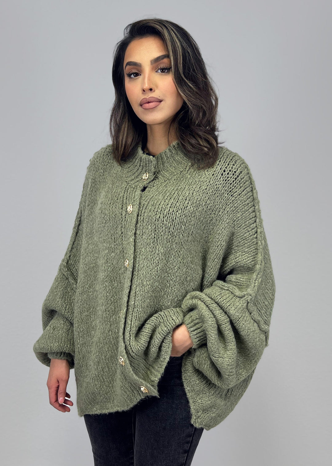 Oversize Strickjacke