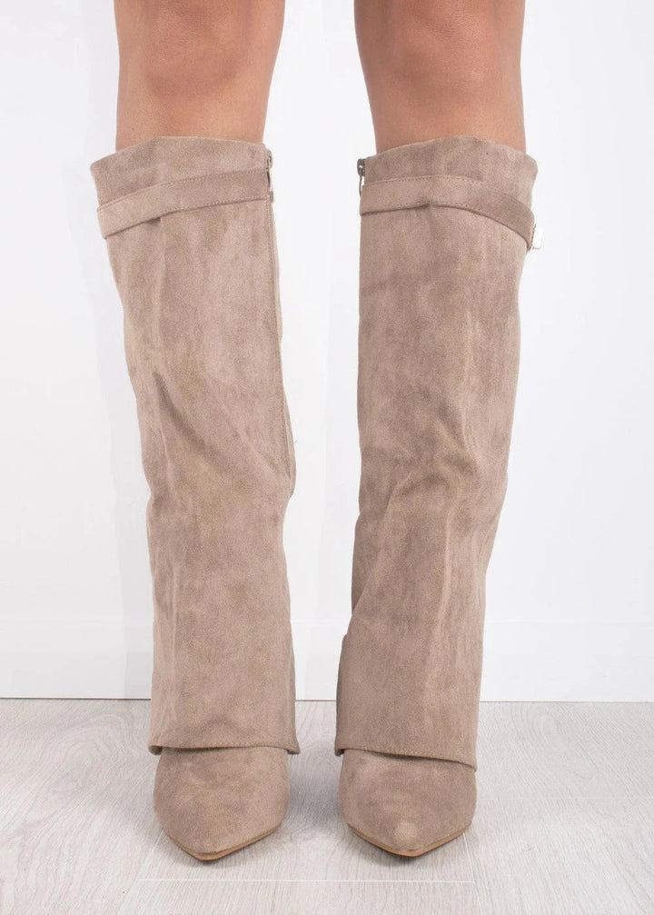 Elvira Damenstiefeletten | Elegante Boots mit Plateausohle, Blockabsatz & Reißverschluss