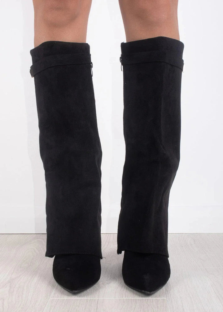 Elvira Damenstiefeletten | Elegante Boots mit Plateausohle, Blockabsatz & Reißverschluss