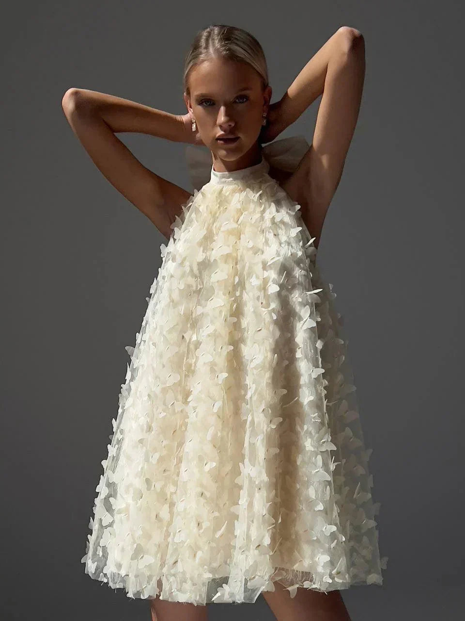 Schmetterlingskleid für Frauen | Verspieltes und elegantes Sommerkleid mit Schmetterlingsdruck und bequemer Passform
