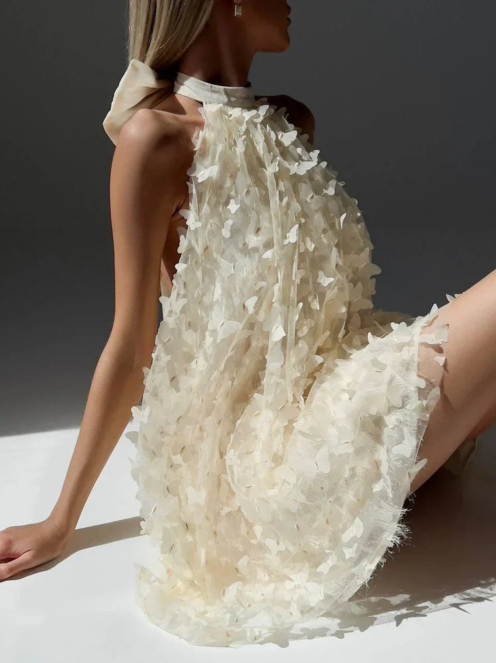 Schmetterlingskleid für Frauen | Verspieltes und elegantes Sommerkleid mit Schmetterlingsdruck und bequemer Passform