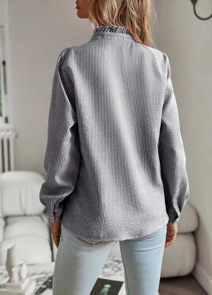 Cécile | Elegante Bluse mit langen Ärmeln - Raffinesse & Komfort