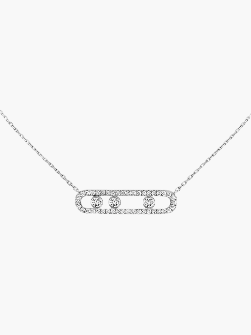Ester | Aurora Halskette mit beweglichen Diamanten - elegant, raffiniert & zeitlos