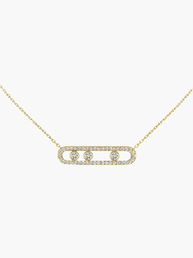 Ester | Aurora Halskette mit beweglichen Diamanten - elegant, raffiniert & zeitlos
