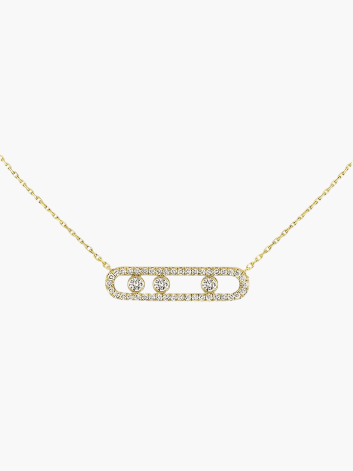 Ester | Aurora Halskette mit beweglichen Diamanten - elegant, raffiniert & zeitlos