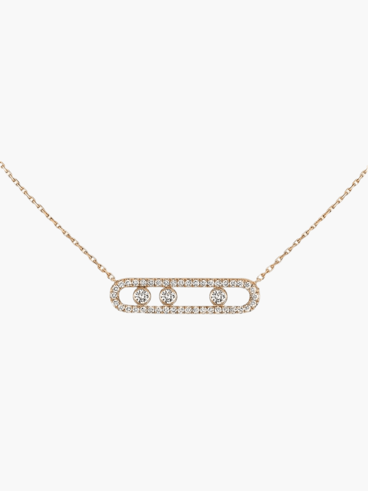 Ester | Aurora Halskette mit beweglichen Diamanten - elegant, raffiniert & zeitlos