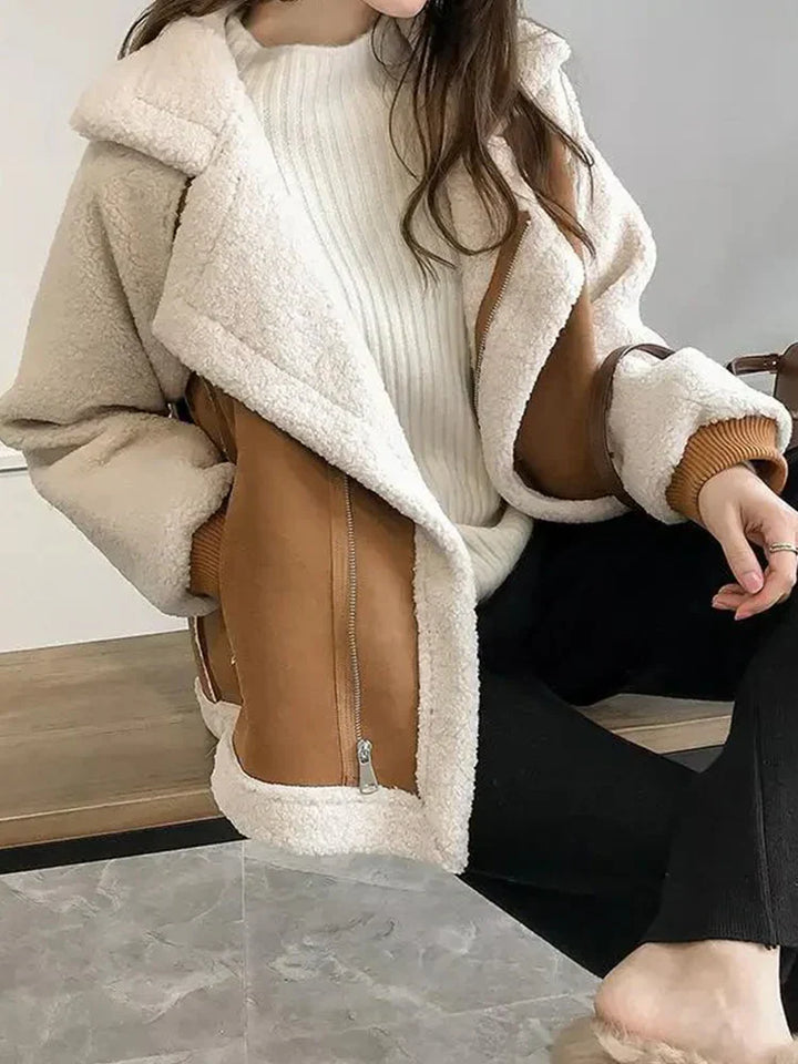 Anaïs | Wintermantel aus Wildleder - Eleganz und Wärme