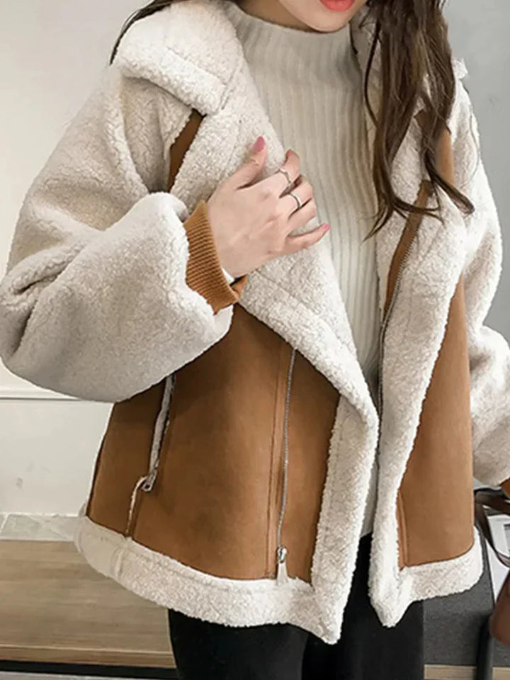 Anaïs | Wintermantel aus Wildleder - Eleganz und Wärme