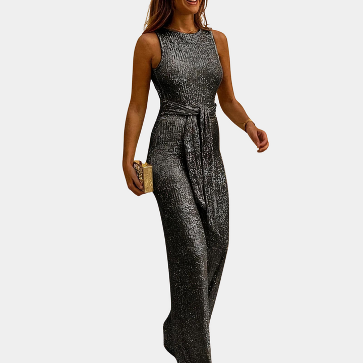 Glamouröser Glitzer-Jumpsuit - funkelnder Stil für jeden Anlass