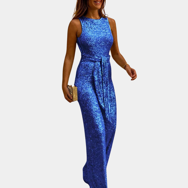 Glamouröser Glitzer-Jumpsuit - funkelnder Stil für jeden Anlass