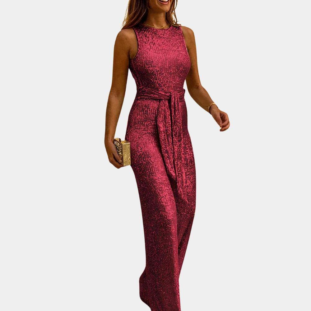 Glamouröser Glitzer-Jumpsuit - funkelnder Stil für jeden Anlass