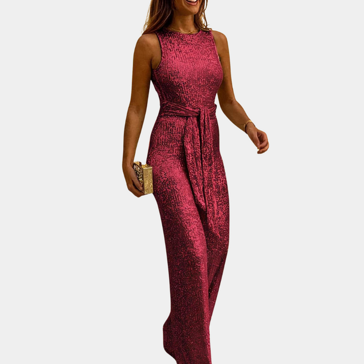 Glamouröser Glitzer-Jumpsuit - funkelnder Stil für jeden Anlass