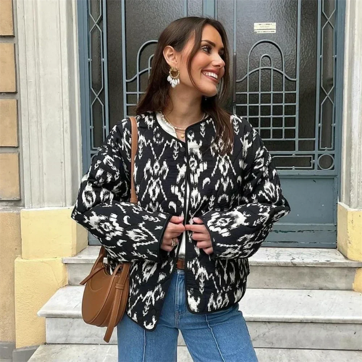 Isabelle Damen Steppjacke mit modernem Muster | Stil & Wärme