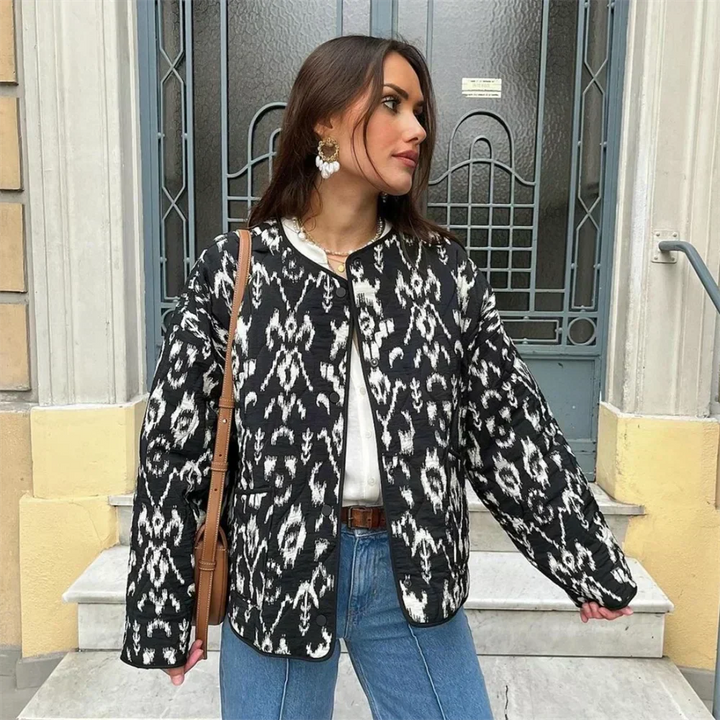 Isabelle Damen Steppjacke mit modernem Muster | Stil & Wärme