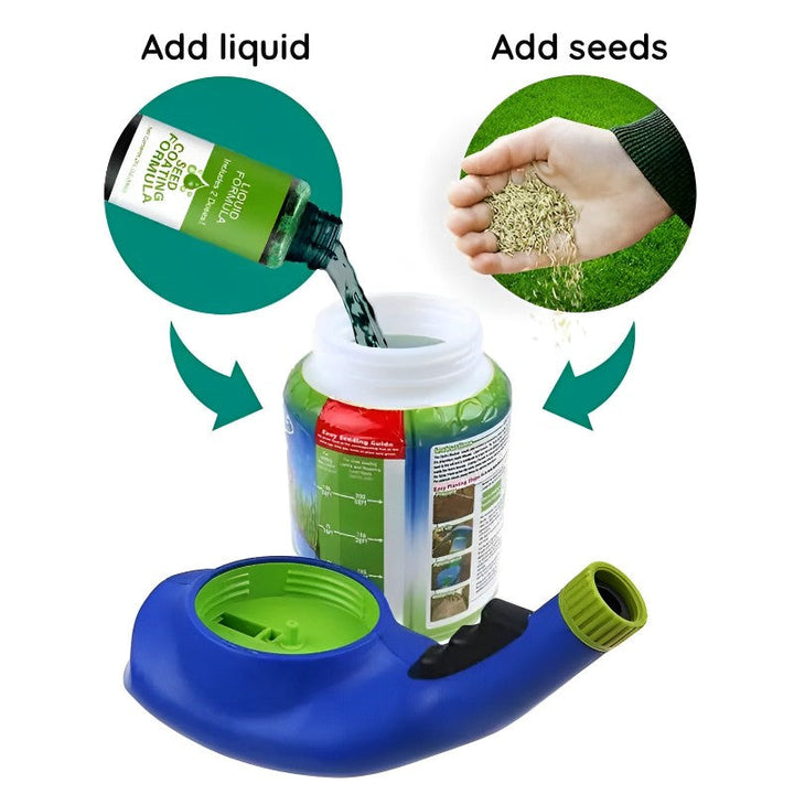 Espuma líquida para césped GreenMist Hydro | Germinación rápida y control de la erosión