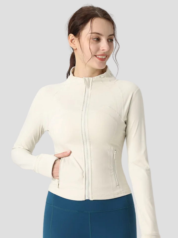 Jor Riset Women's Sport Jacket | Enganliegende Passform, Weicher & Stretchiger Stoff, Reißverschlusstaschen