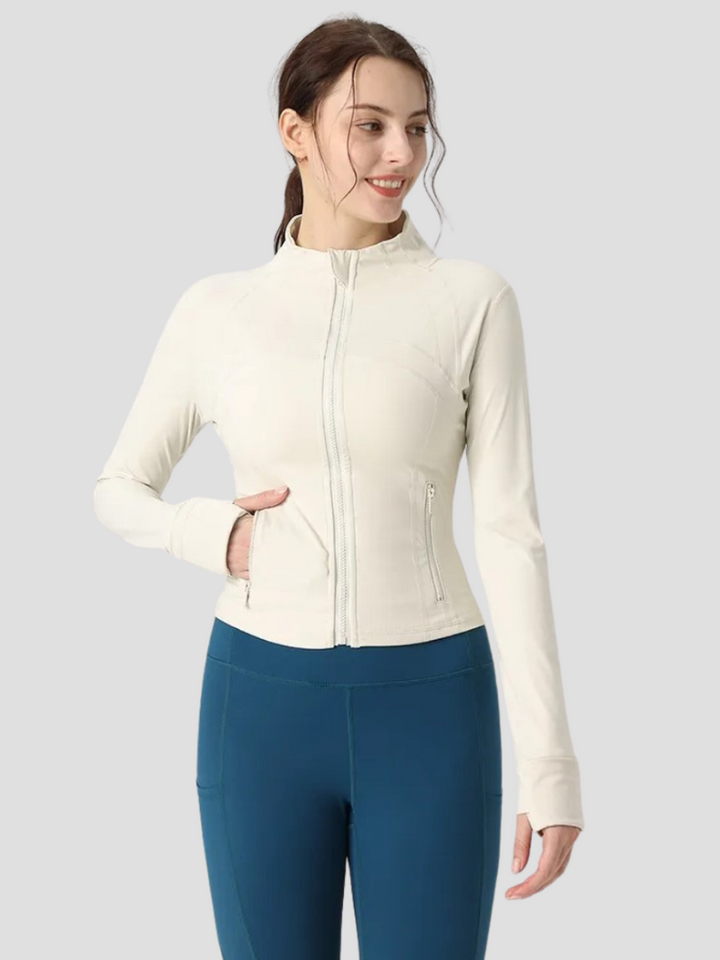 Jor Riset Women's Sport Jacket | Enganliegende Passform, Weicher & Stretchiger Stoff, Reißverschlusstaschen