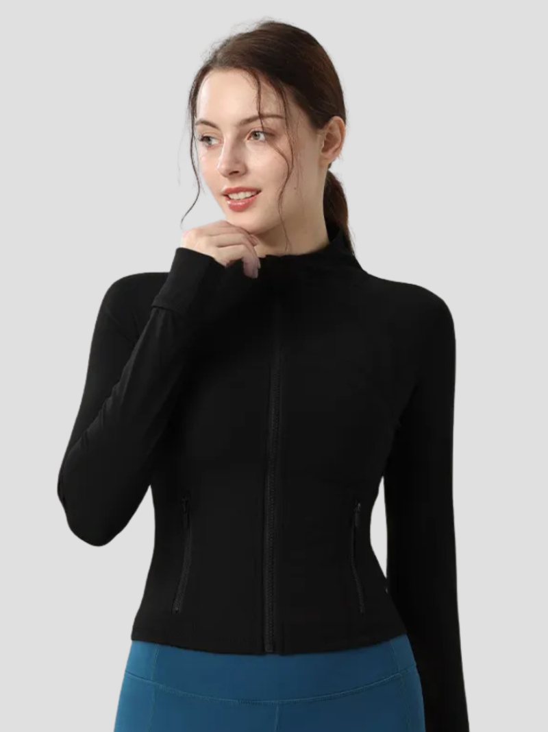 Jor Riset Women's Sport Jacket | Enganliegende Passform, Weicher & Stretchiger Stoff, Reißverschlusstaschen
