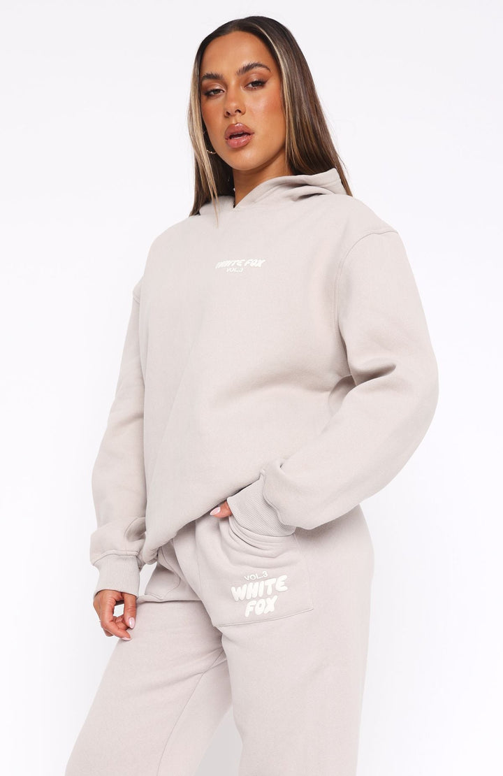 Offstage Moon Hoodie | Übergroßes Modell, Zachte-Fleece, Puffy-Druck