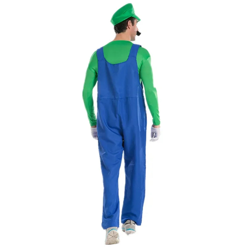 Klempnerkostüm Grün PixelPlay | Unisex Retro-Kostüm