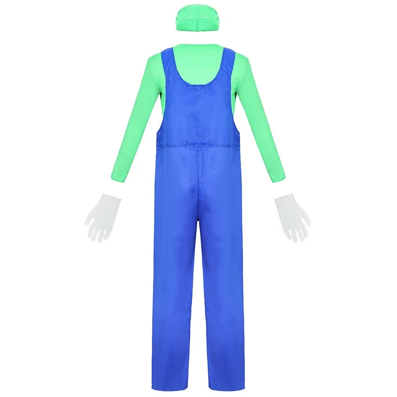 Klempnerkostüm Grün PixelPlay | Unisex Retro-Kostüm