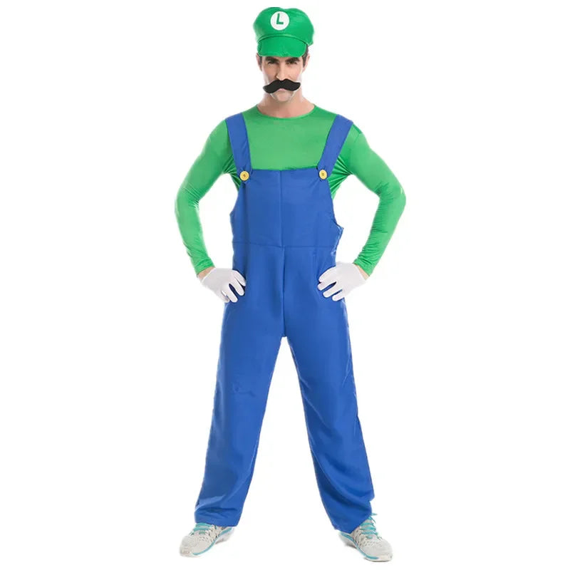 Klempnerkostüm Grün PixelPlay | Unisex Retro-Kostüm