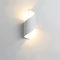 Moderne schwarze Wandleuchte mit organischem Design und skulpturalem Licht