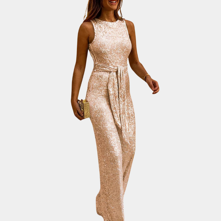 Beatrix | Glitzernder Damen-Jumpsuit mit eleganter Silhouette und glamourösem Look