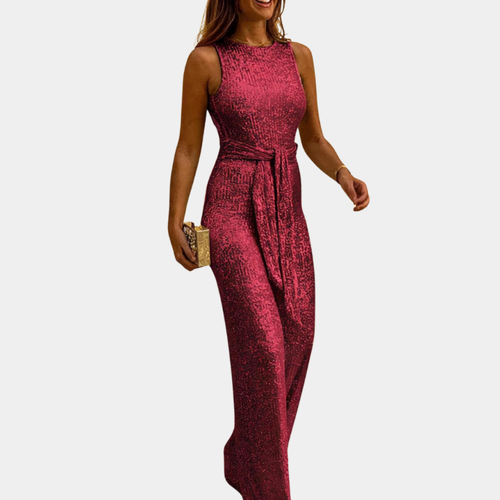 Beatrix | Glitzernder Damen-Jumpsuit mit eleganter Silhouette und glamourösem Look