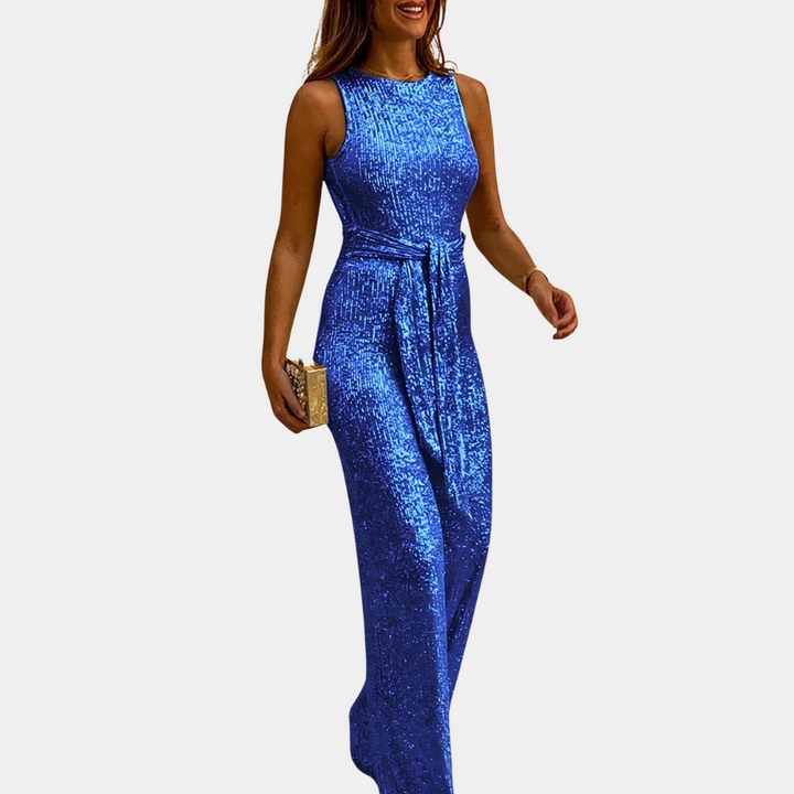 Beatrix | Glitzernder Damen-Jumpsuit mit eleganter Silhouette und glamourösem Look