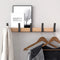 Skandinavische Wandgarderobe mit Doppelhaken | Hevea-Holz & Aluminium
