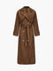 Damen Trenchcoat aus Wildlederimitat | Eleganz und Komfort mit verstellbarem Gürtel